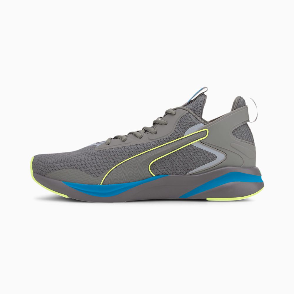 Puma SOFTRIDE Rift Tech Férfi Futócipő - Szürke/Sárga ( Hungary - YCKUR5869 )